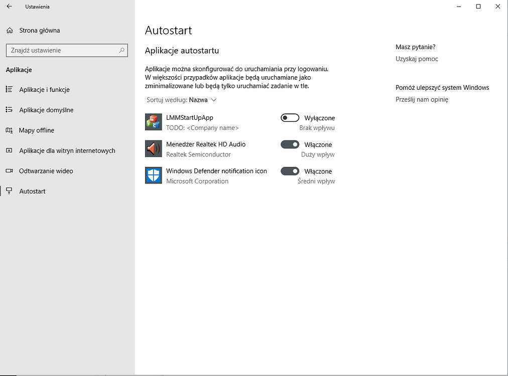 autostart windows 10 program