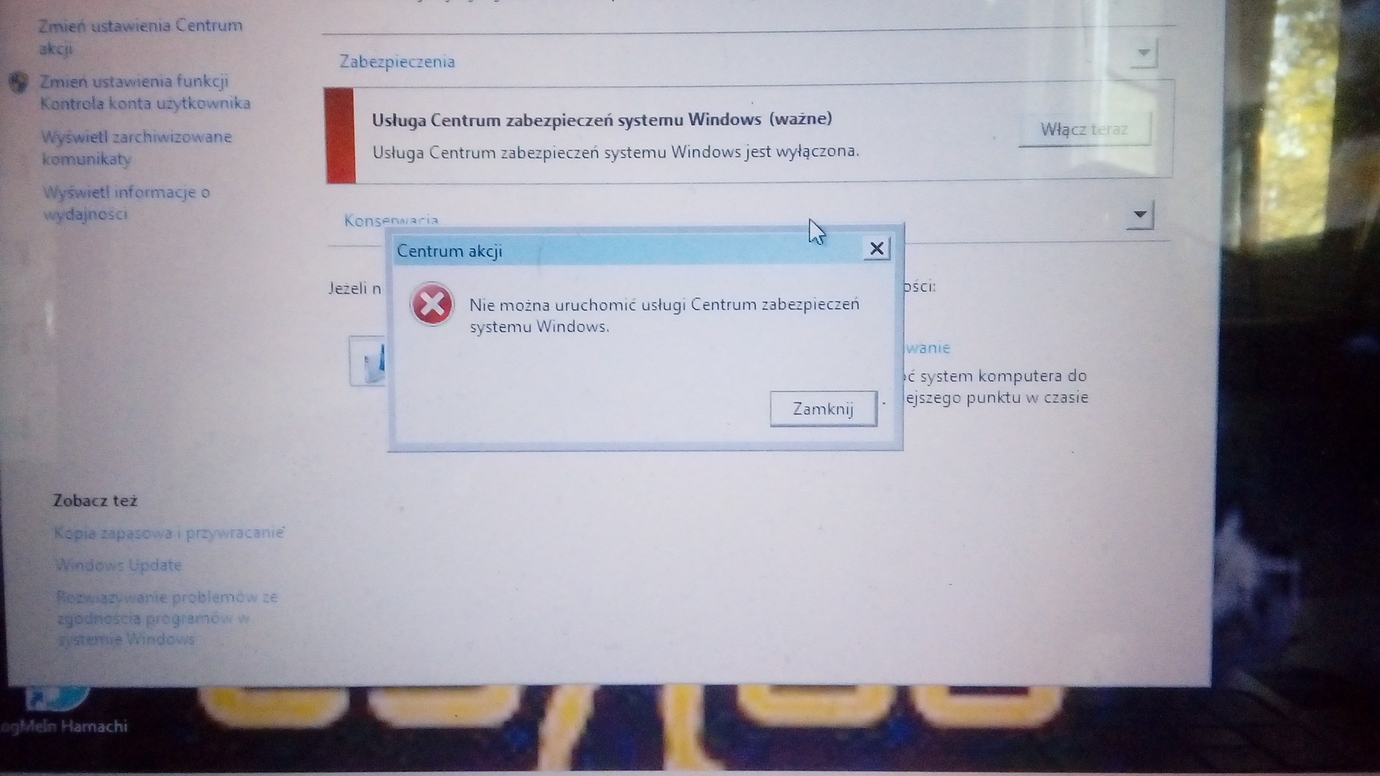 System Windows Nie Moze Uzyskac Dostepu Do Okreslonego Urzadzenia Sciezki Nie mozna uruchomic uslugi centrum zabezpieczeń systemu windows