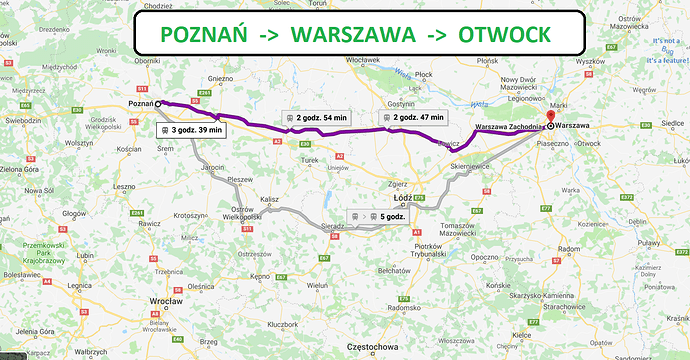 Maps-Google-Poznan-Warszawa-Otwock