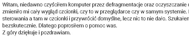 czcionka