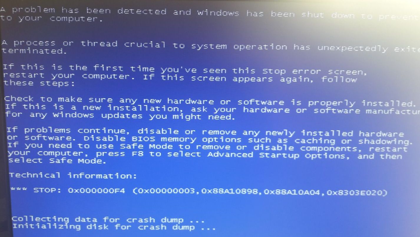 Сигнатура проблемы bluescreen windows 7